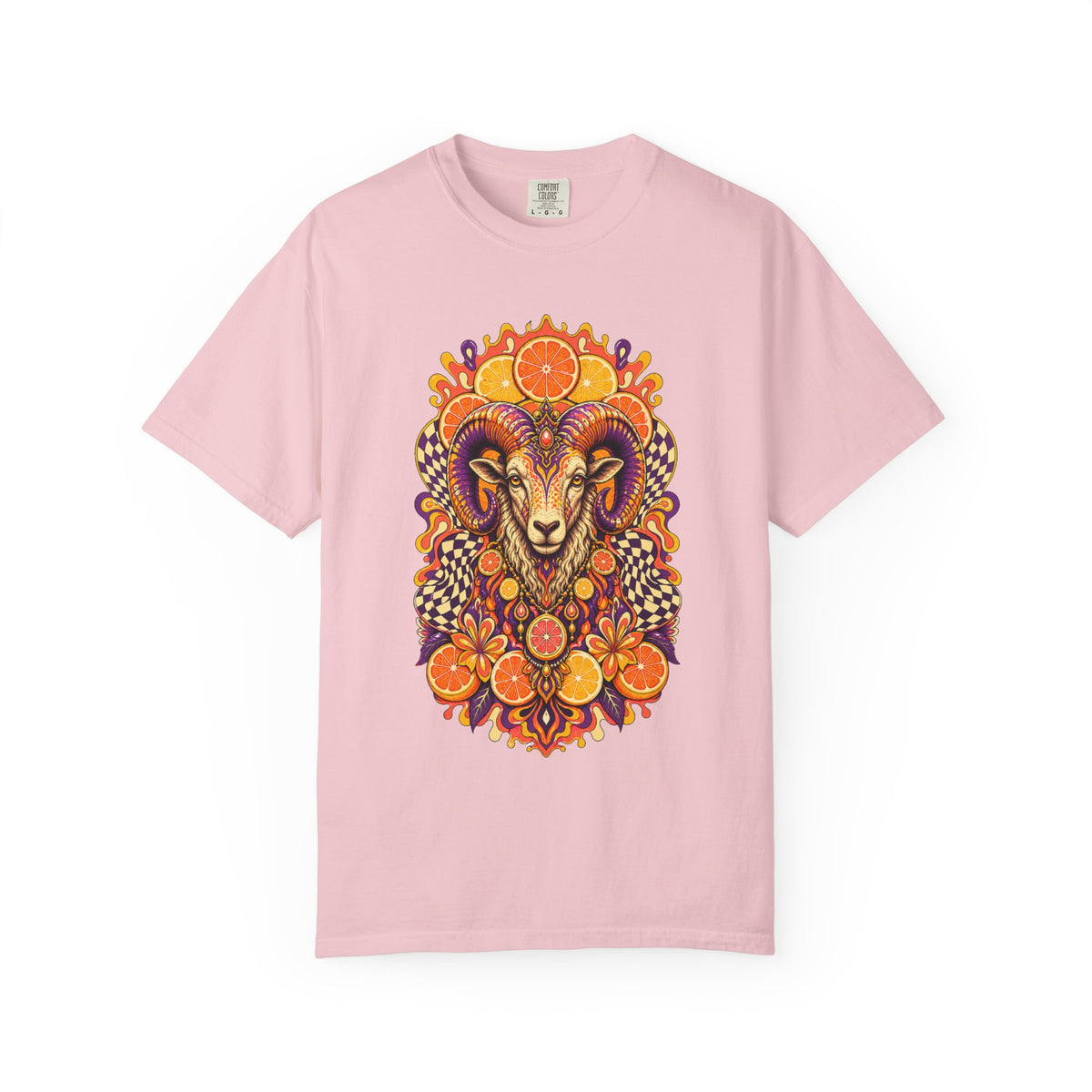 Psychedelic Citrus Ram Idol Graphic Tee