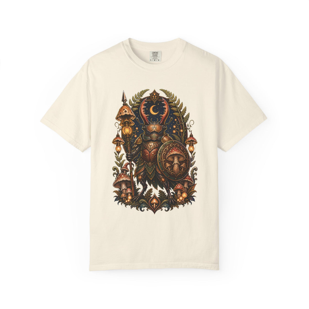 Mushroom Beetle Guardian T-Shirt Graphic