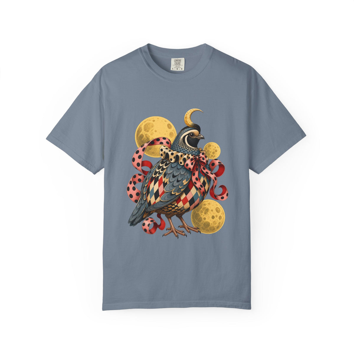 Polka Dot Moon Quail Graphic Tee