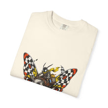 Checkerboard Moth Rider Graphic Tee