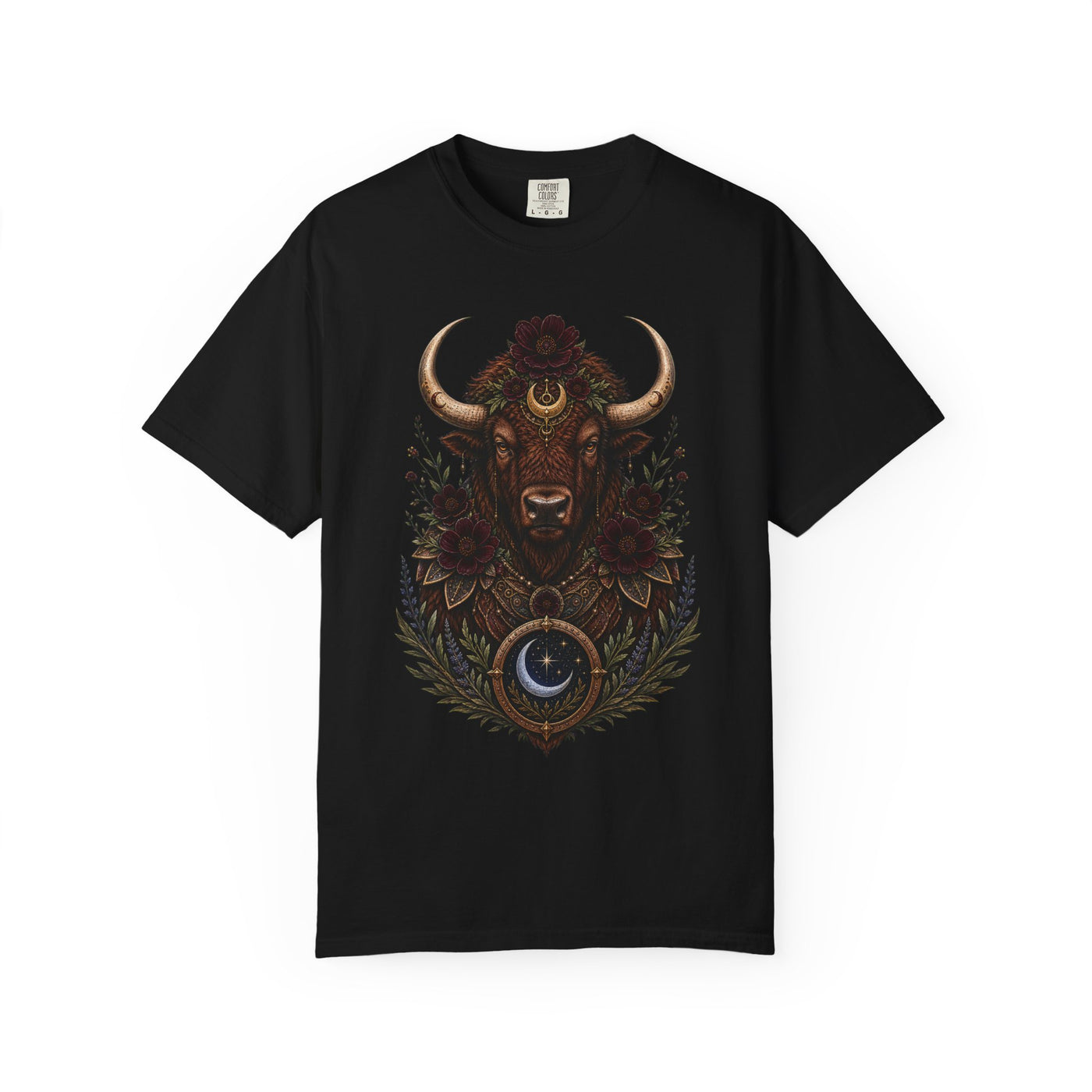 Chocolate Cosmos Bison Guardian Graphic Tee