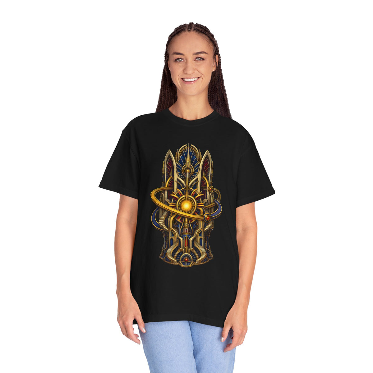 Solar Cathedral Engine Surreal Graphic Tee
