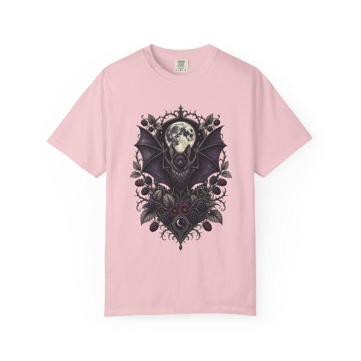 Gothic Blackberry Bat Graphic Tee