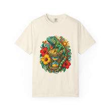 Psychedelic Hibiscus Iguana Graphic Tee