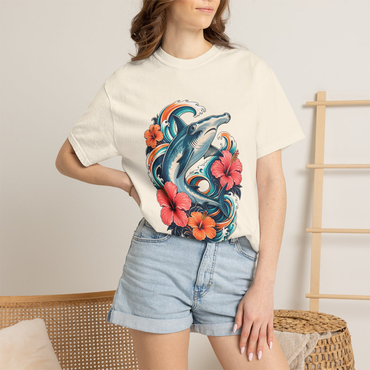 Surfcore Hibiscus Hammerhead Graphic Tee
