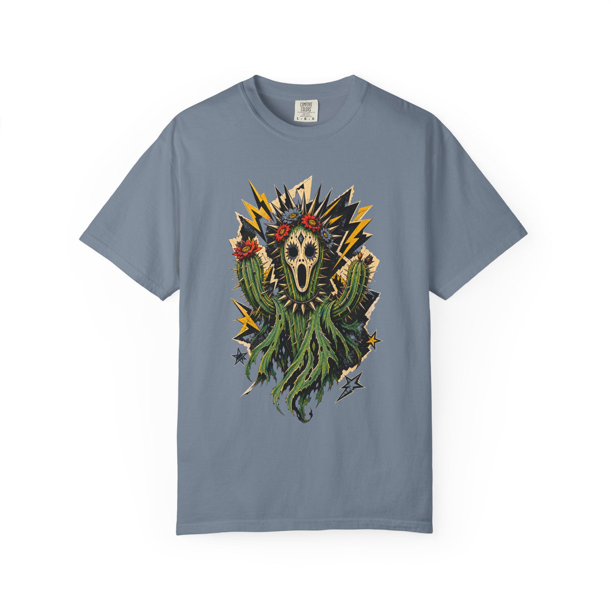 Punk Zine Cactus Banshee T-Shirt Graphic