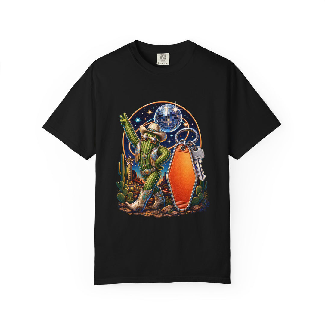 Disco Cactus Motel Key T-Shirt Graphic
