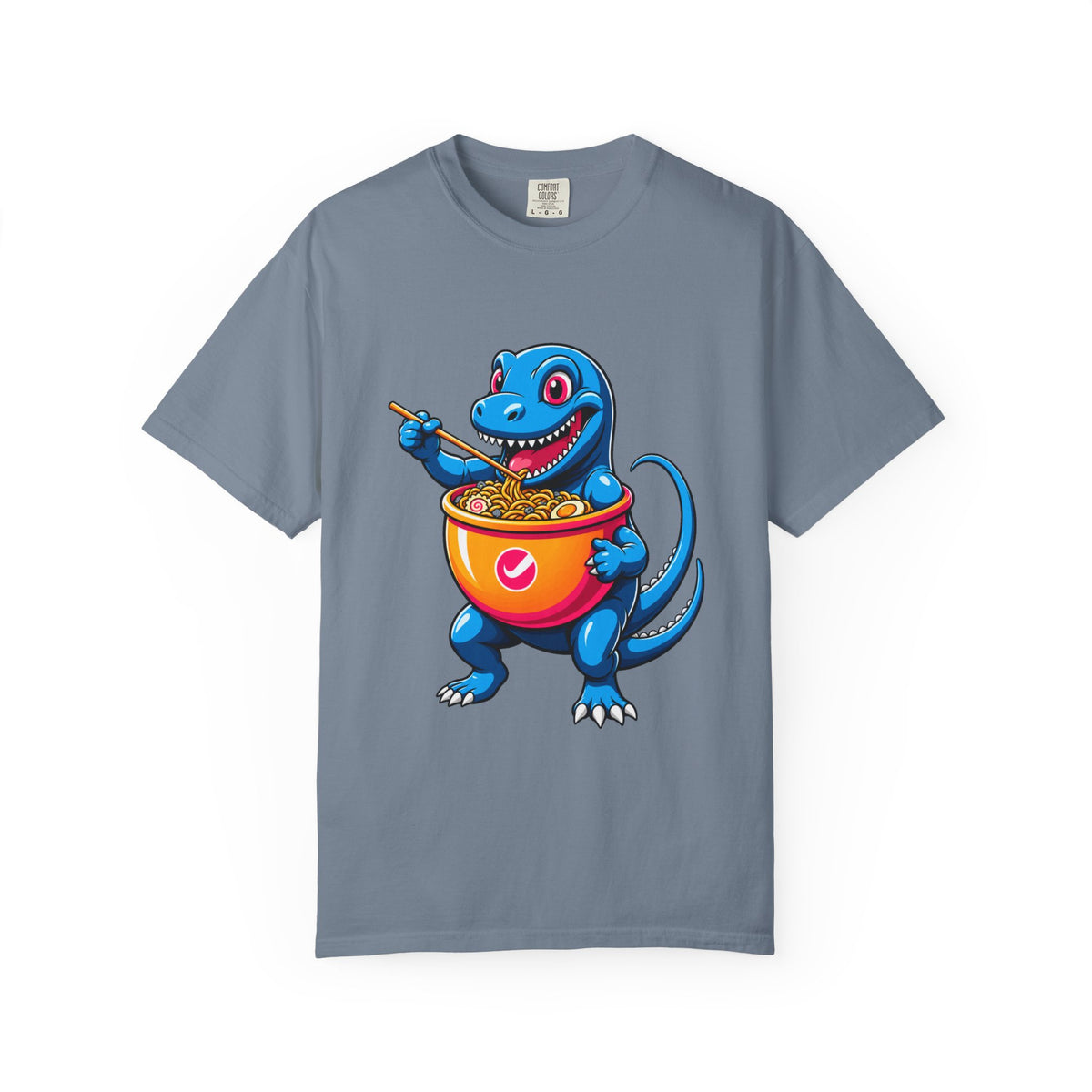 Ramen Dinosaur Cartoon T-Shirt Graphic