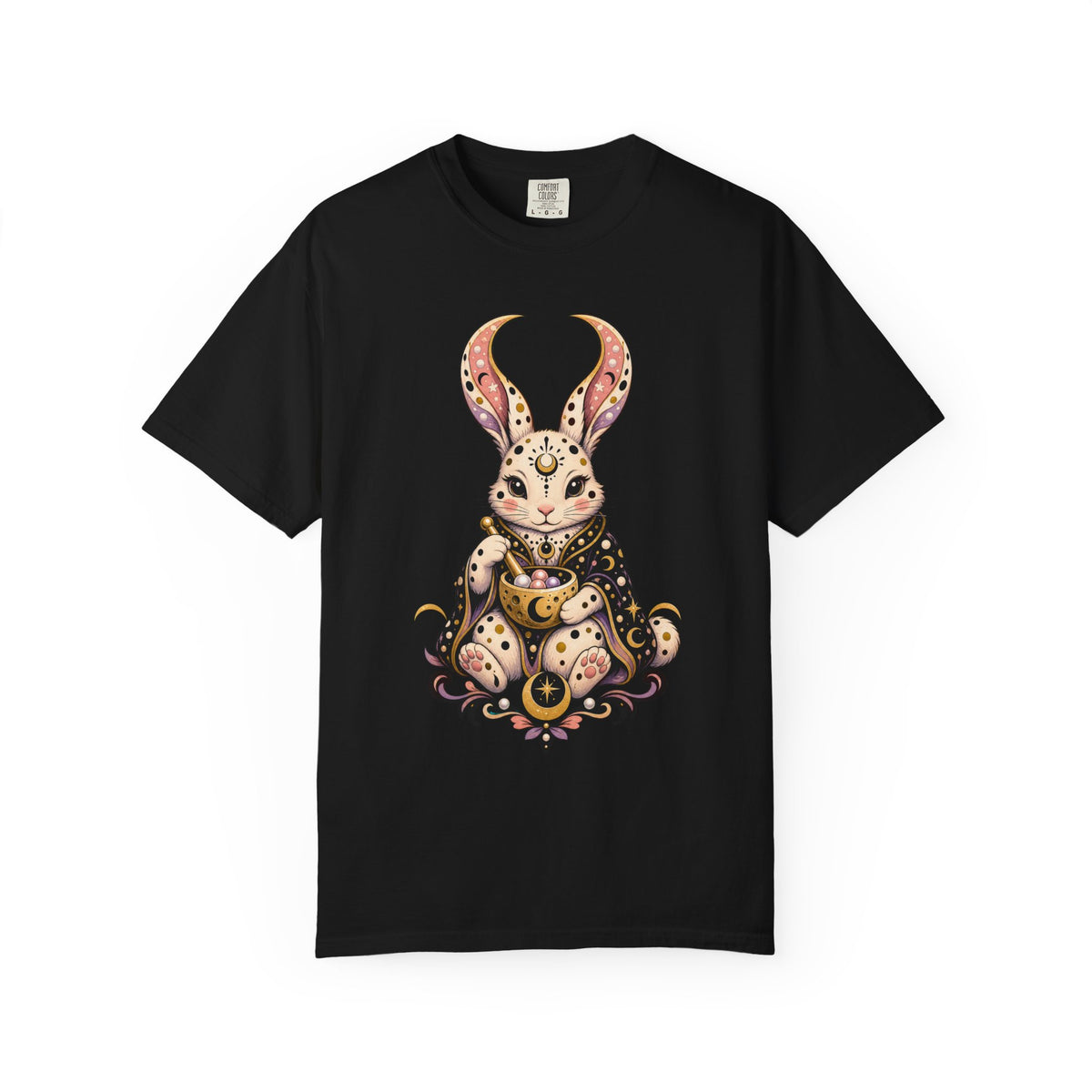 Polka Dot Moon Rabbit Graphic Tee