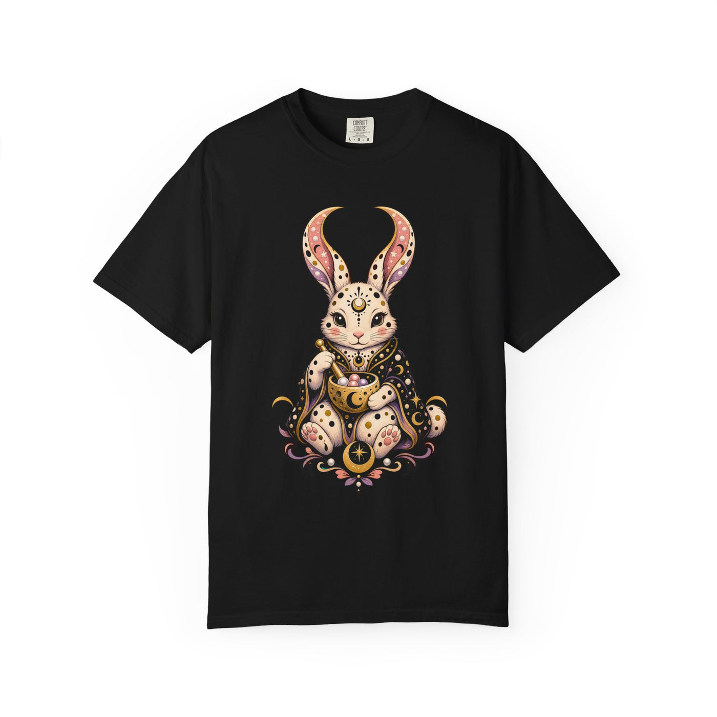 Polka Dot Moon Rabbit Graphic Tee