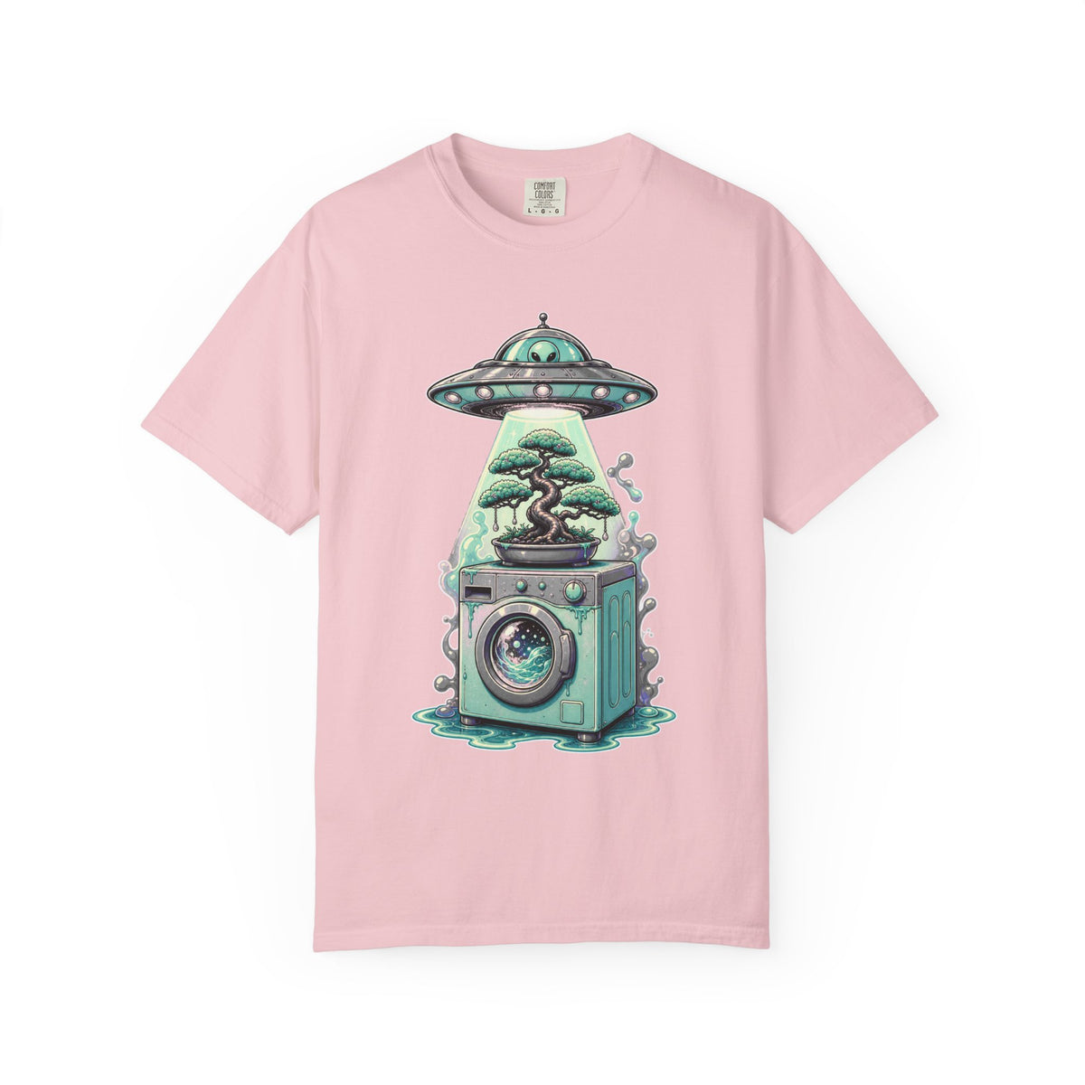 Aliencore Bonsai Laundromat UFO T-Shirt Graphic