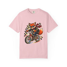 Checkerboard Alley Fox Cyclist T-Shirt Graphic