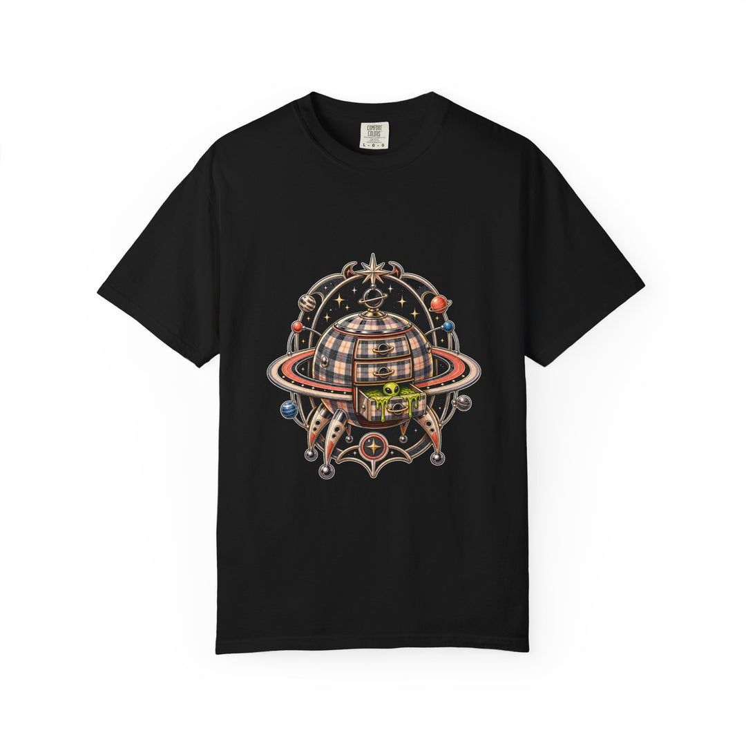 Aliencore Plaid Saturn Cabinet T-Shirt Graphic