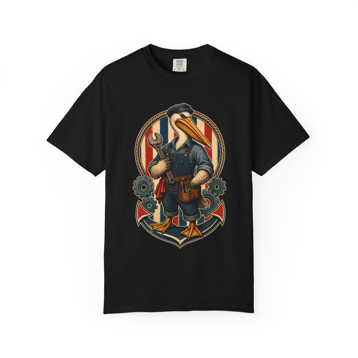 Deck Stripe Pelican Mechanic Graphic Tee