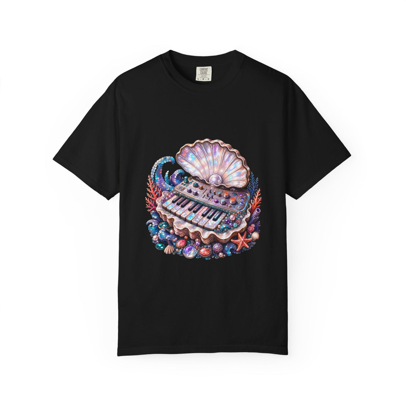 Sequin Tidepool Oyster Synth T-Shirt Graphic