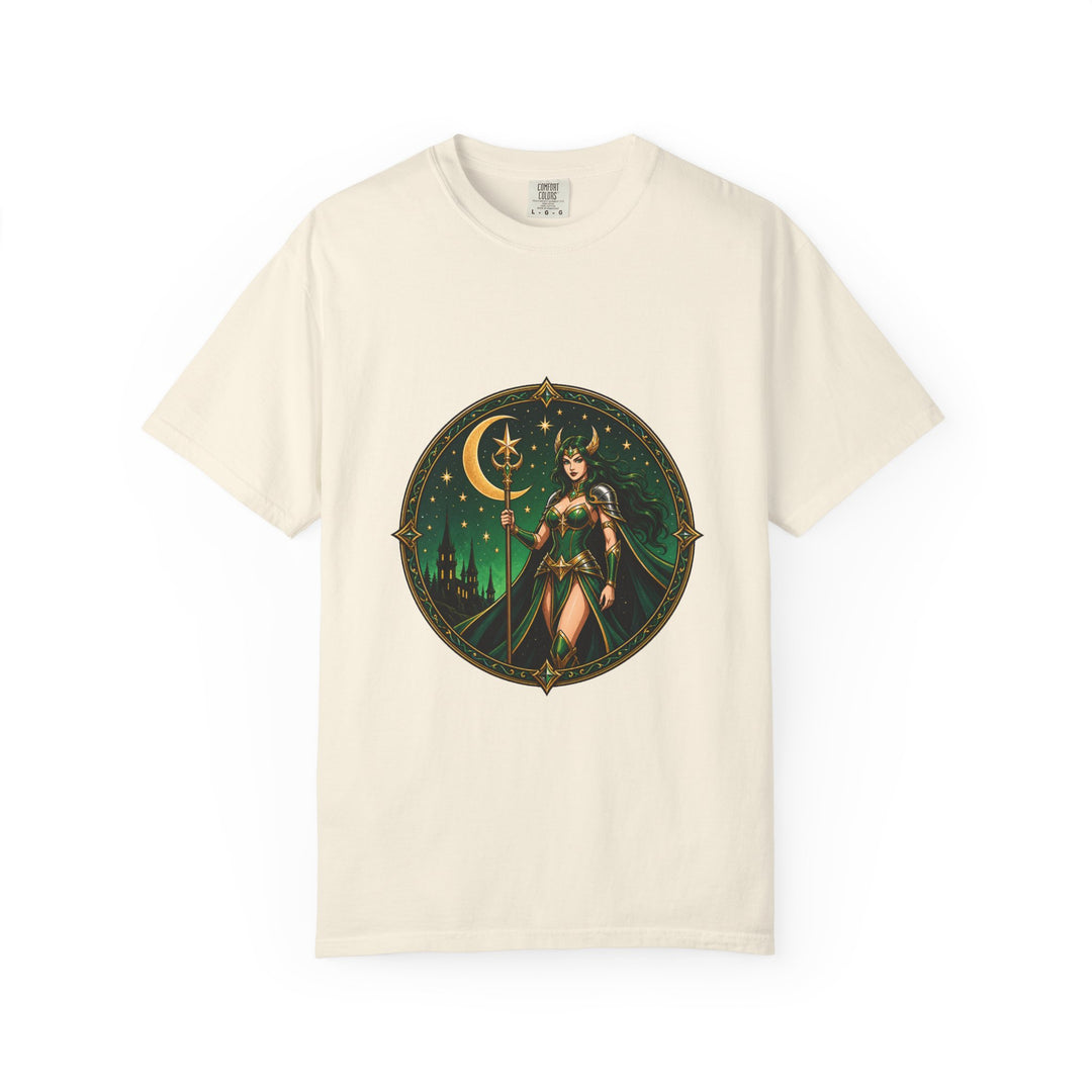 Emerald Moon Queen Fantasy Crest T-Shirt Graphic