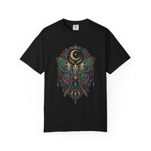 Lunar Moth Oracle Stained Glass T-Shirt Graphic
