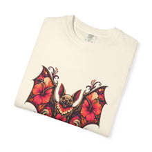 Psychedelic Hibiscus Bat Graphic Tee