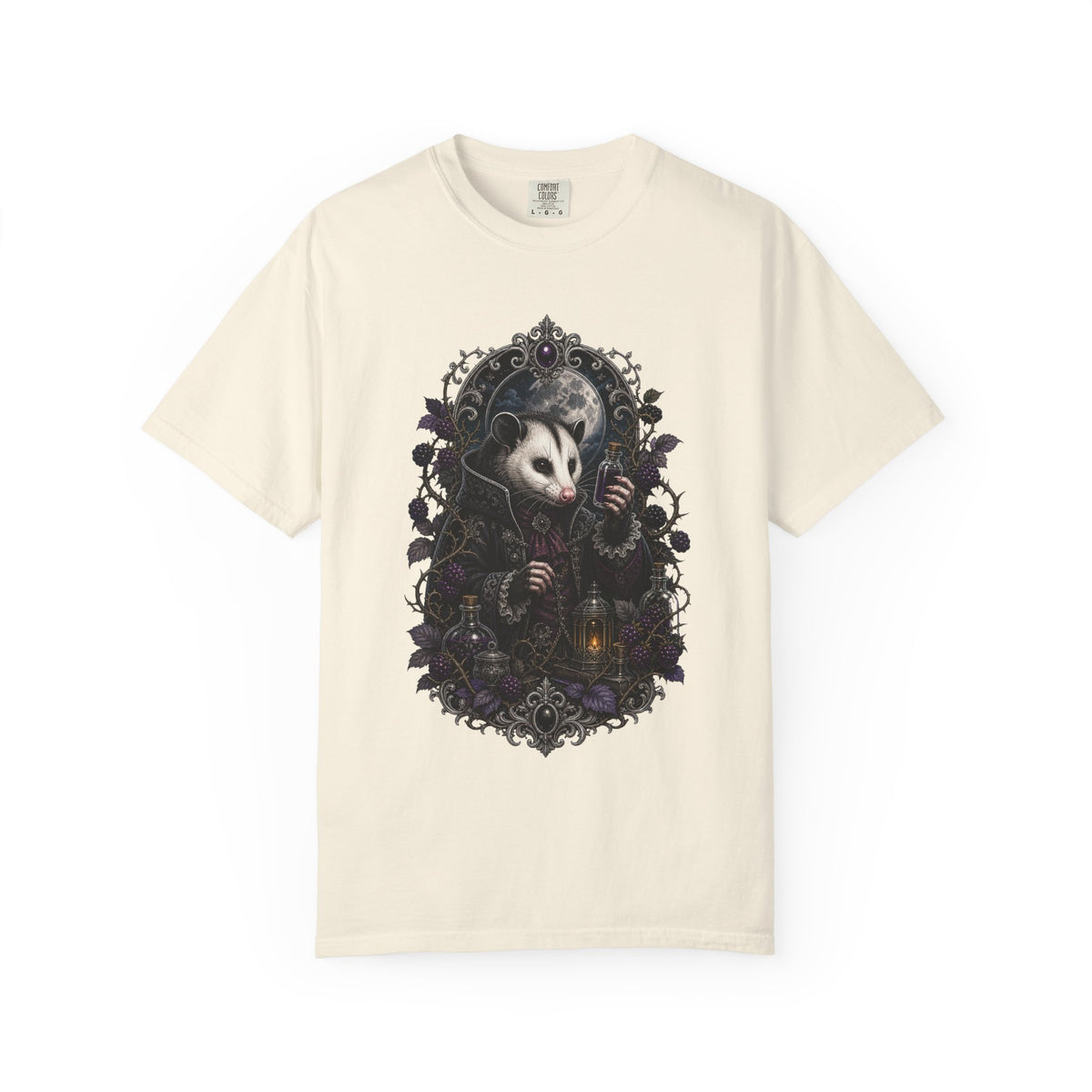 Gothic Blackberry Opossum Alchemist Graphic Tee