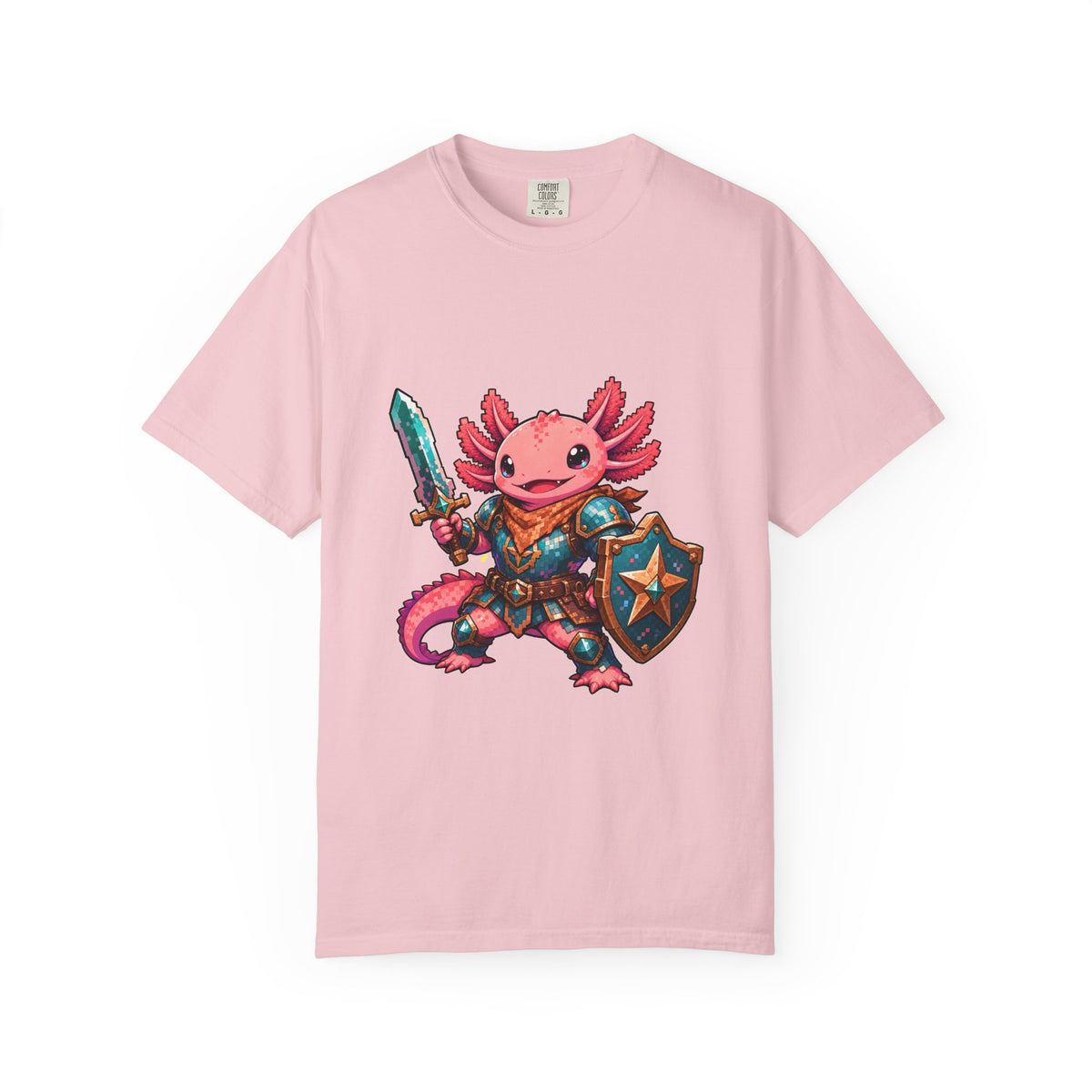 Pixel Rodeo Axolotl Paladin T-Shirt Graphic