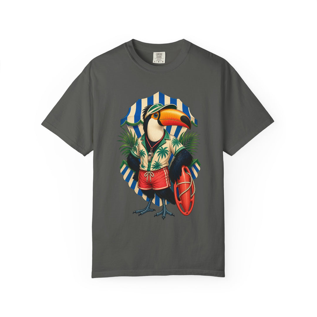 Cabana Stripe Toucan Lifeguard Graphic Tee