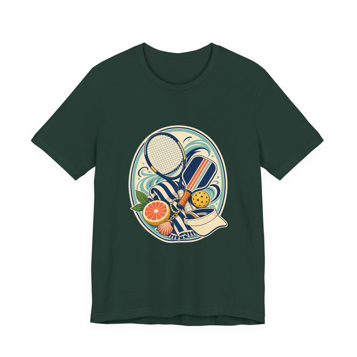 Coastal Courtside Badge T-Shirt Graphic