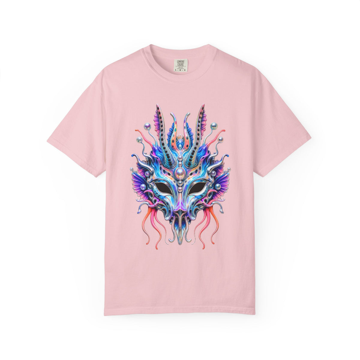 Holographic Sea Slug Rave Mask T-Shirt Graphic