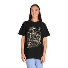 Skeleton Mermaid Coffee Siren T-Shirt Graphic