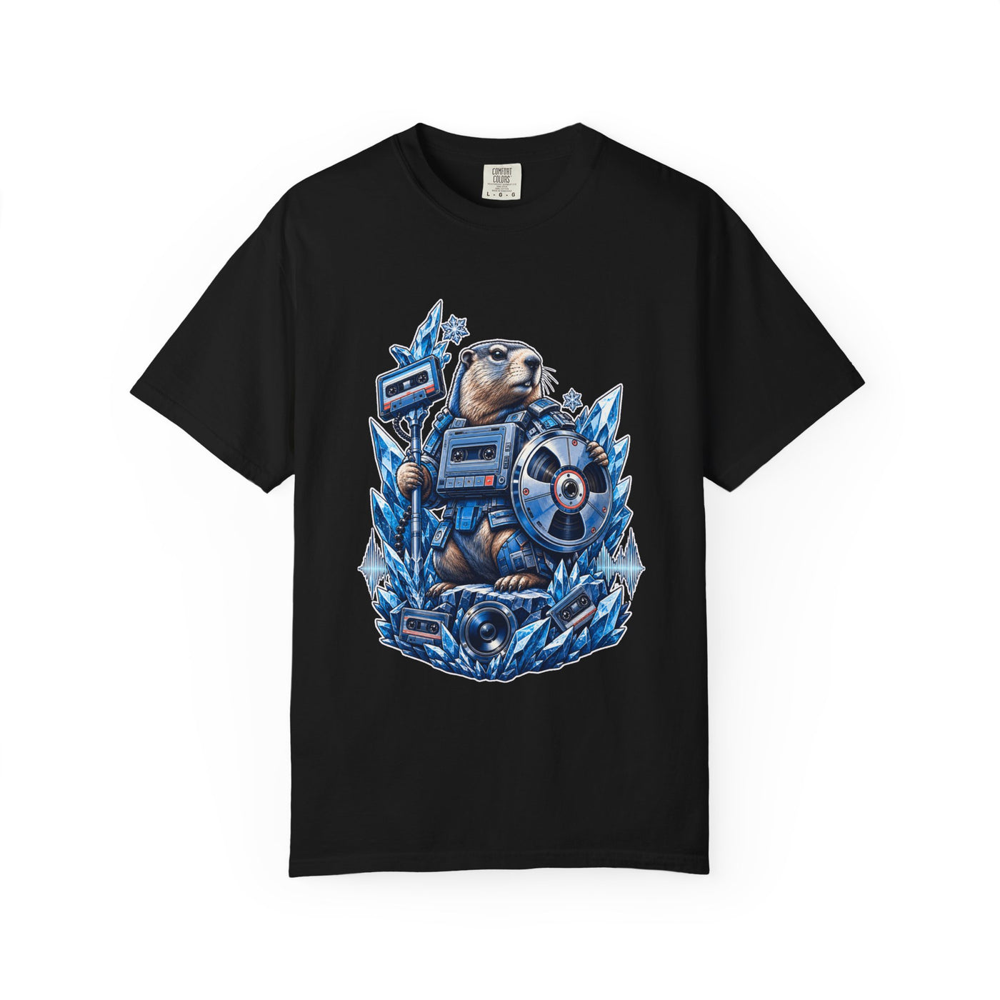 Cool Blue Glacier Cassette Marmot T-Shirt Graphic