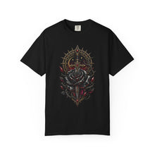 Obsidian Crystal Rose Dagger T-Shirt Graphic