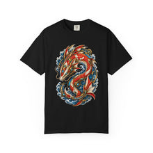 Retro Future Koi Dragon T-Shirt Graphic