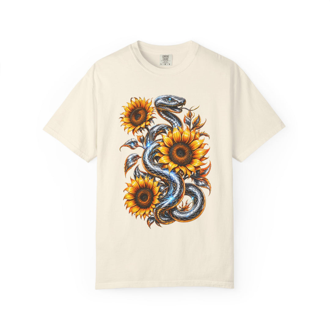 Chrome Sunflower Serpent Graphic Tee