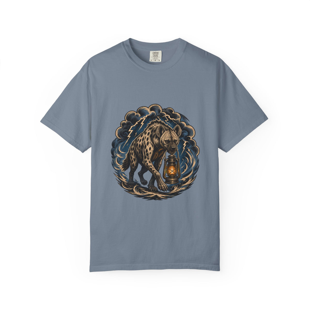 Woodcut Storm Hyena Graphic Tee
