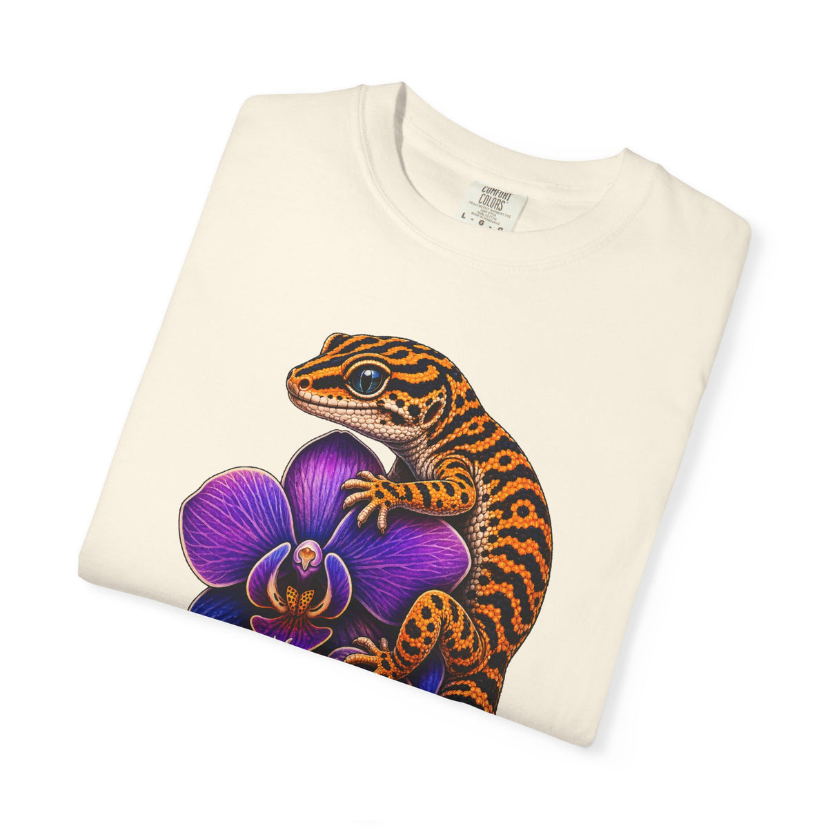 Tiger-Stripe Orchid Gecko Graphic Tee