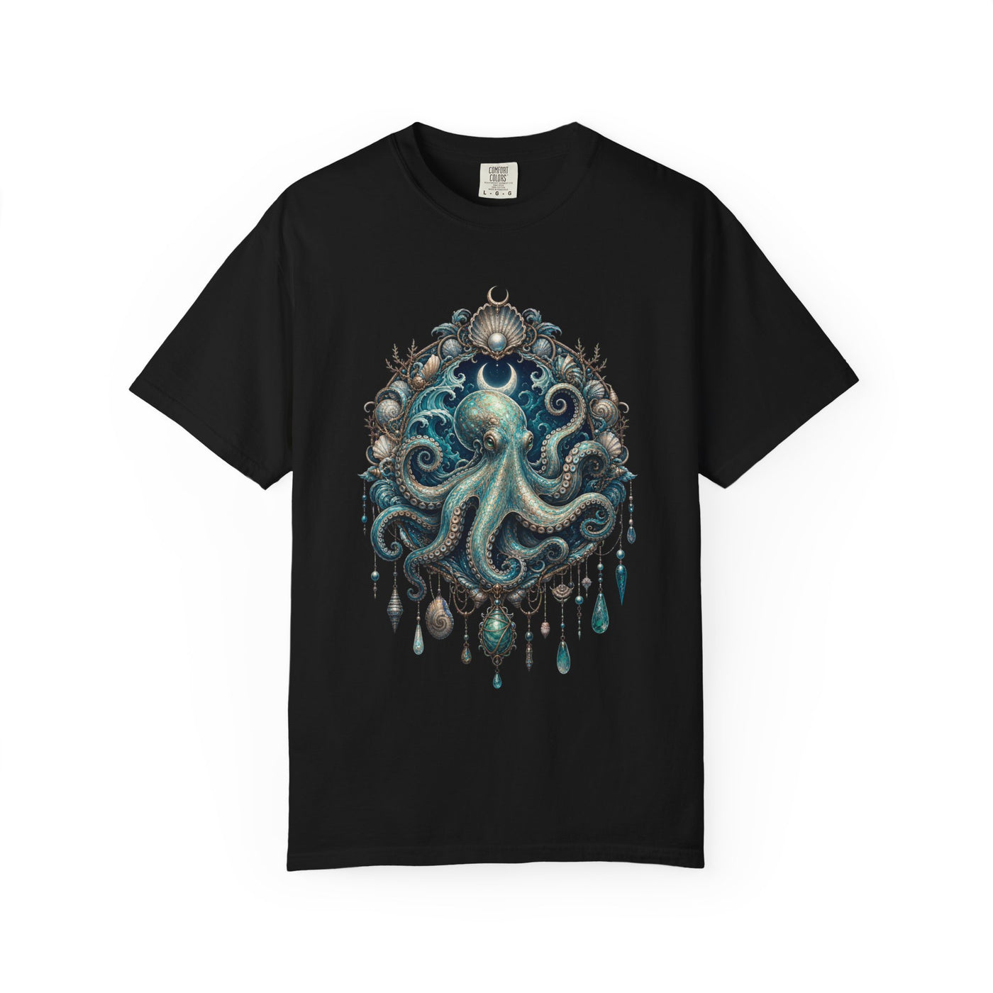 Sea Glass Octopus Oracle T-Shirt Graphic