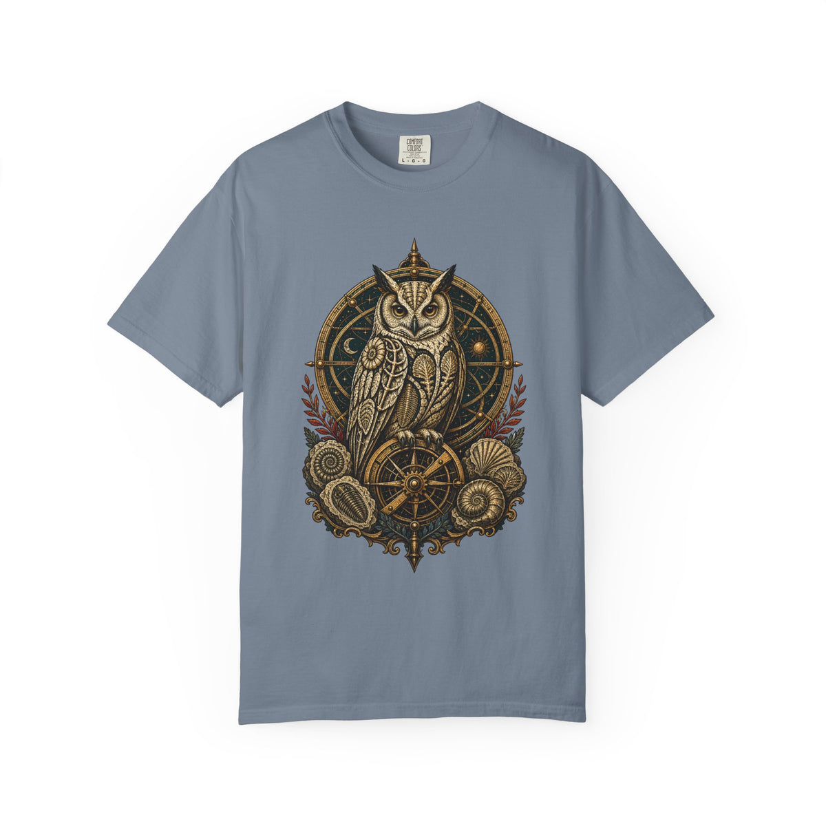 Dark Academia Fossil Owl T-Shirt Graphic