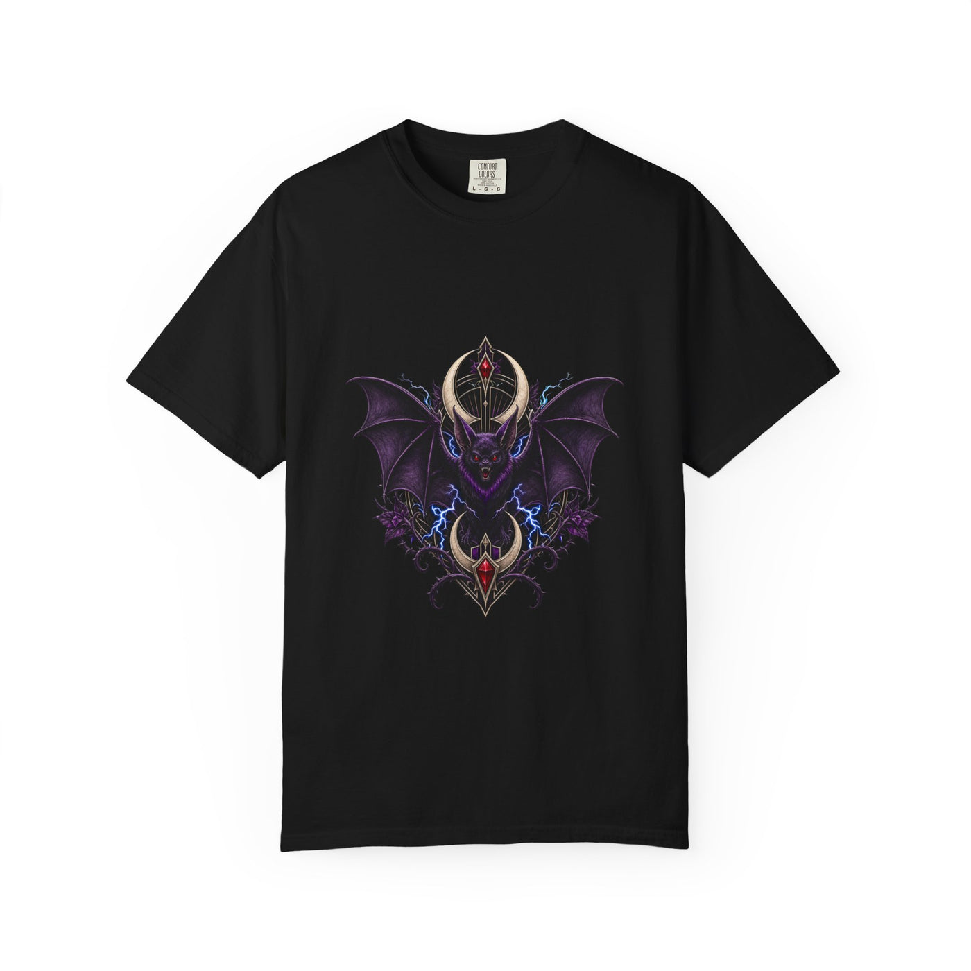 Velvet Thunder Bat Crest Graphic Tee
