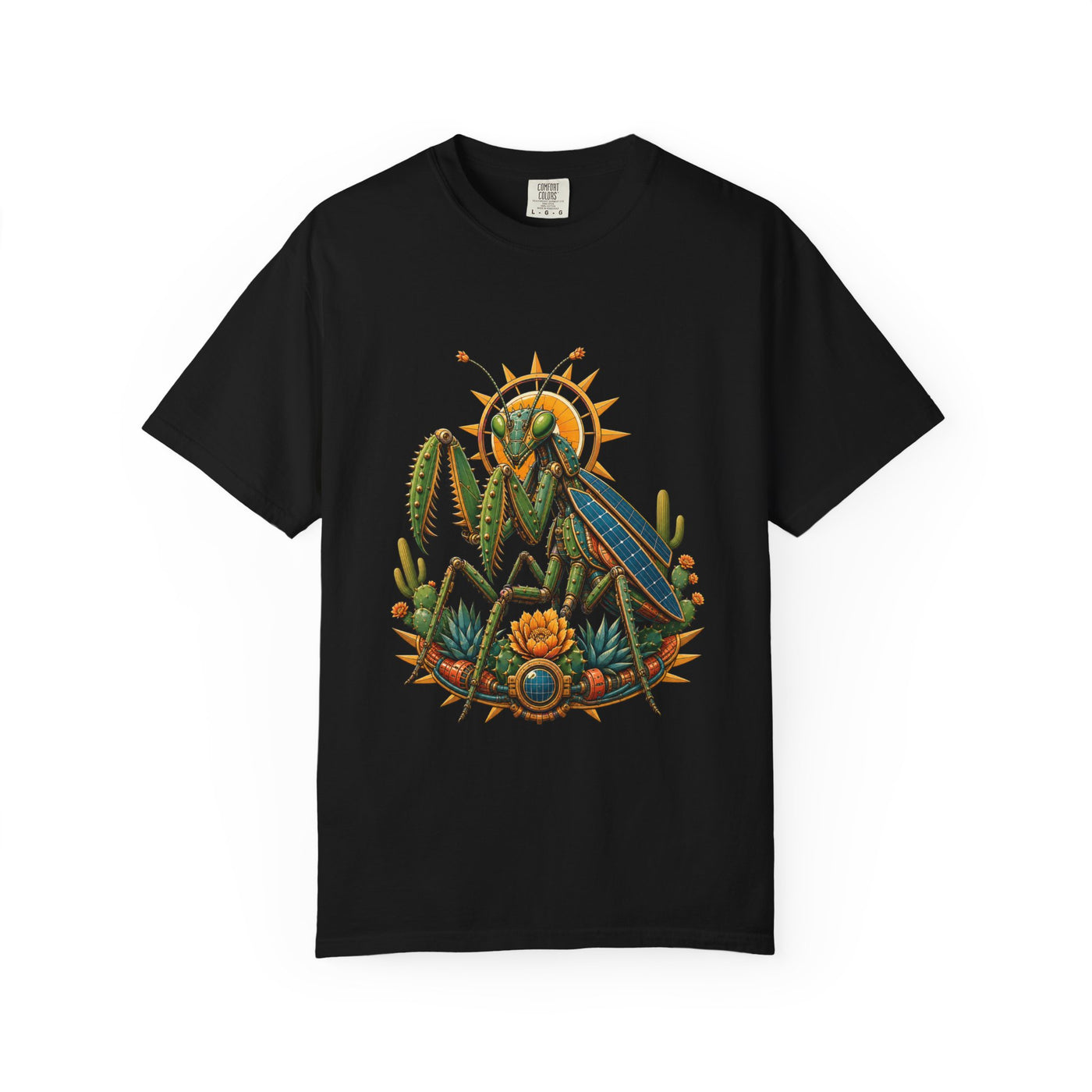 Solarpunk Cactus Mantis Graphic Tee