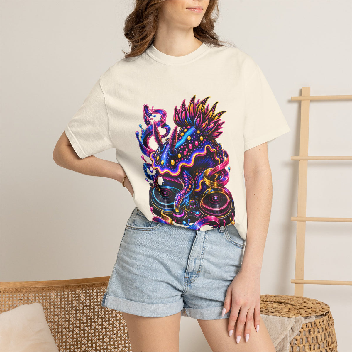 Neon Ribbon Sea Slug Selector Graphic Tee