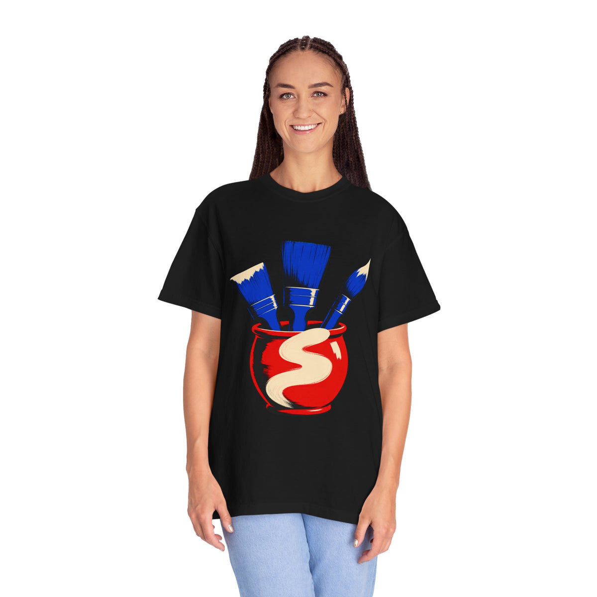 Red Ceramic Paintbrush Graphic Tee