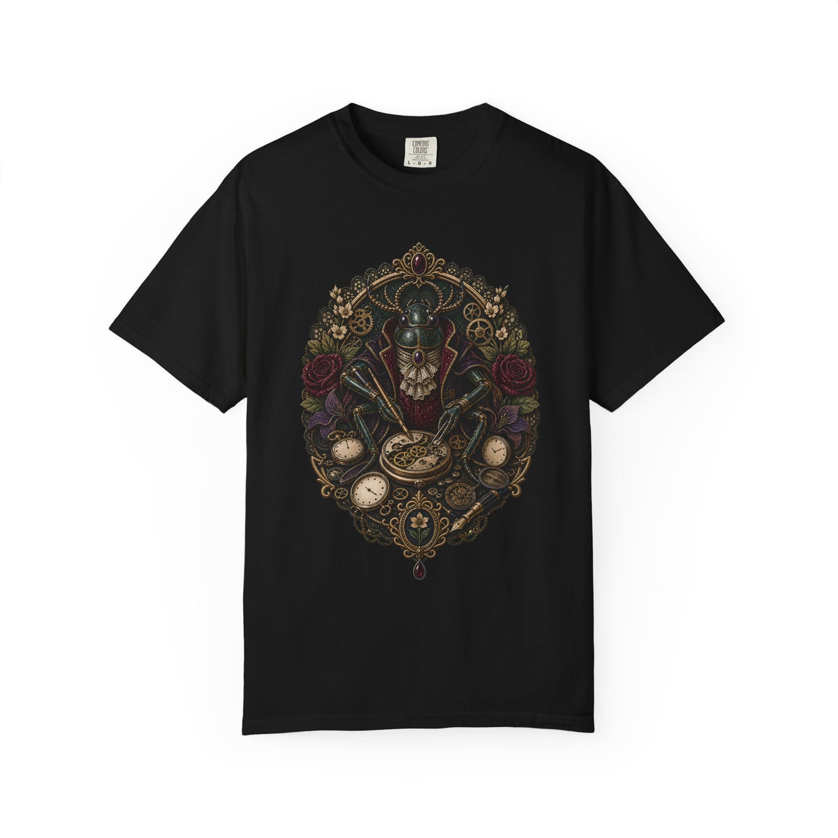 Poetcore Velvet Beetle Clockmaker T-Shirt Graphic