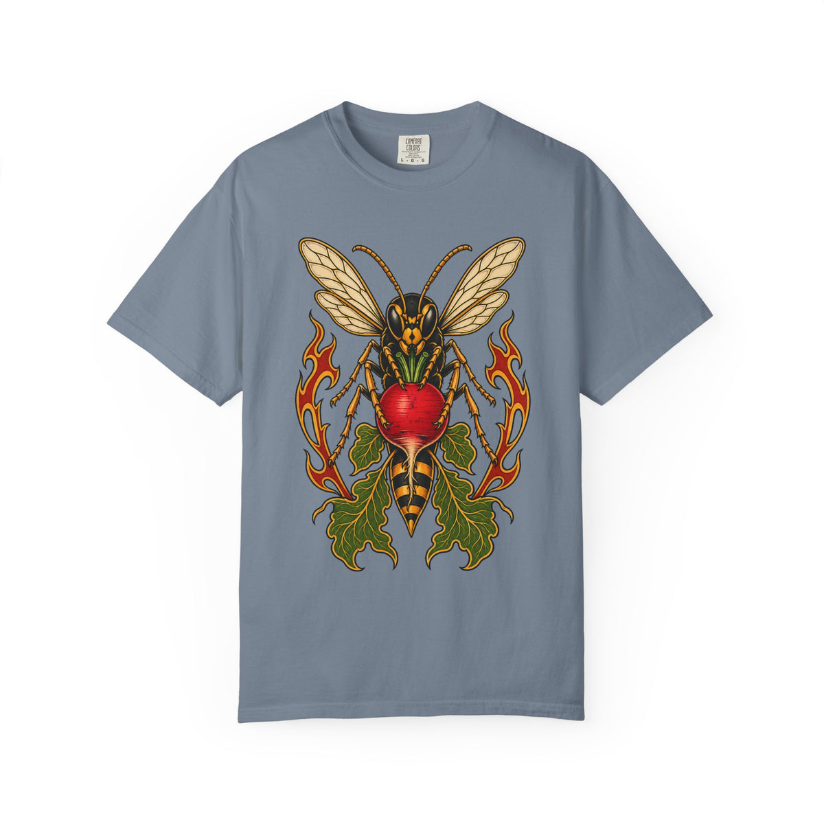 Tattoo Flash Radish Wasp Graphic Tee