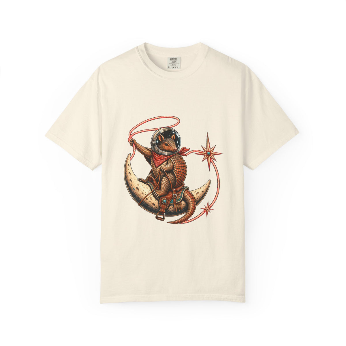 Neon Rodeo Armadillo Astronaut Graphic Tee