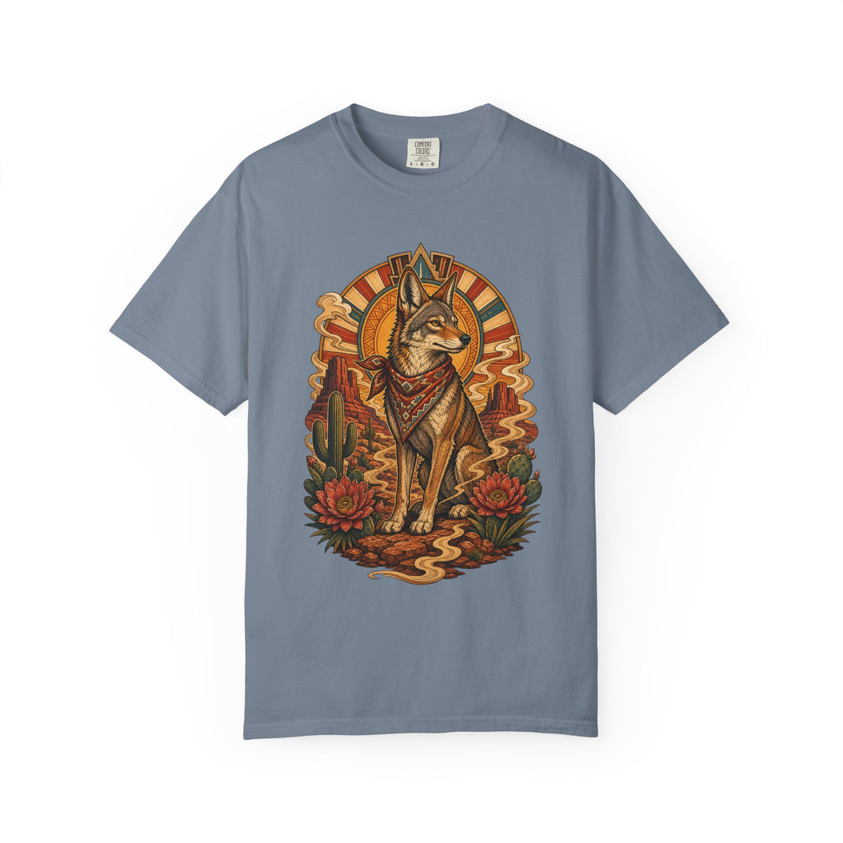 Desert Coyote Neo Deco T-Shirt Graphic