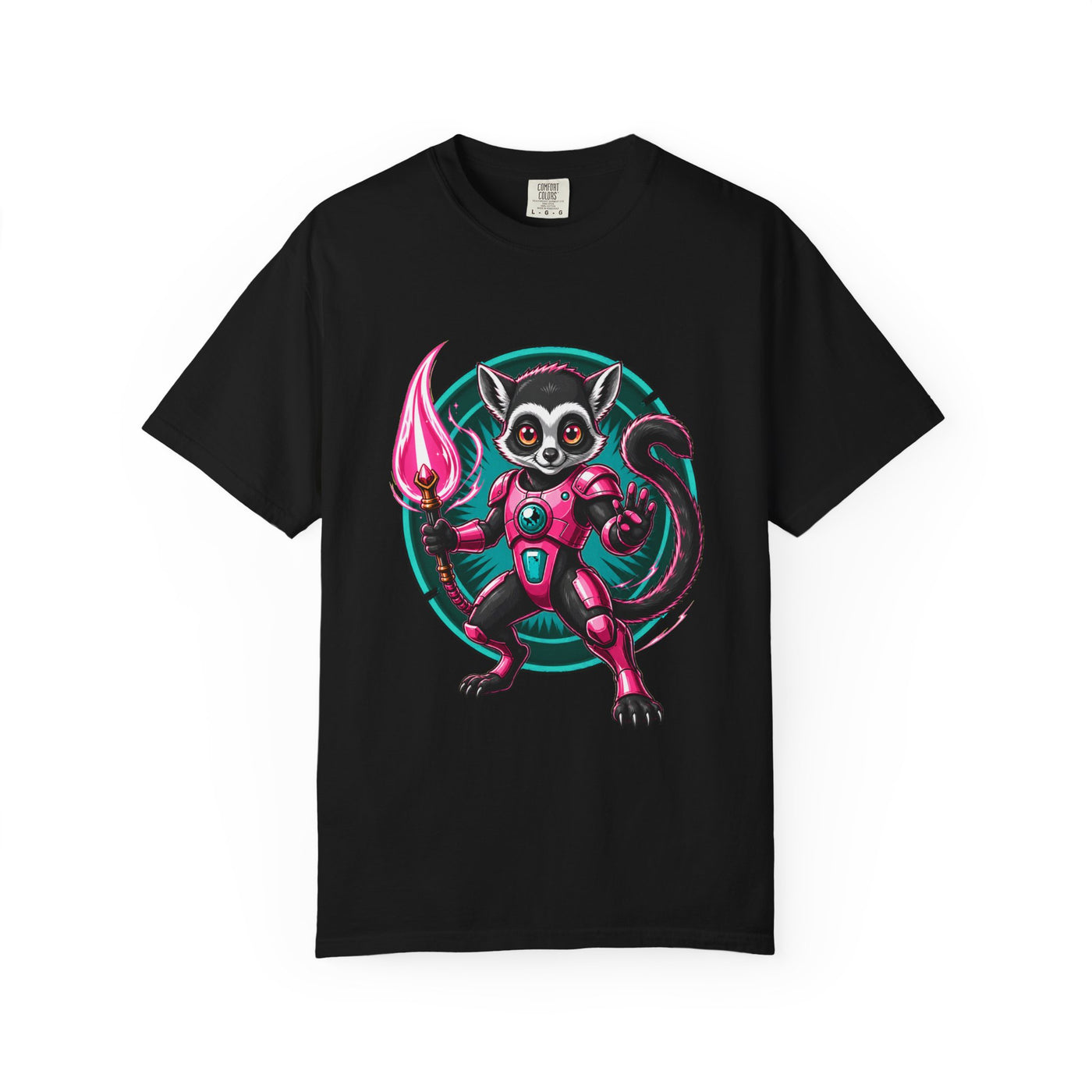 Cyber Lemur Spellcaster T-Shirt Graphic