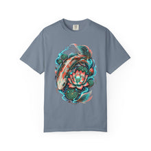 Cyber Botanical Koi Graphic T-Shirt
