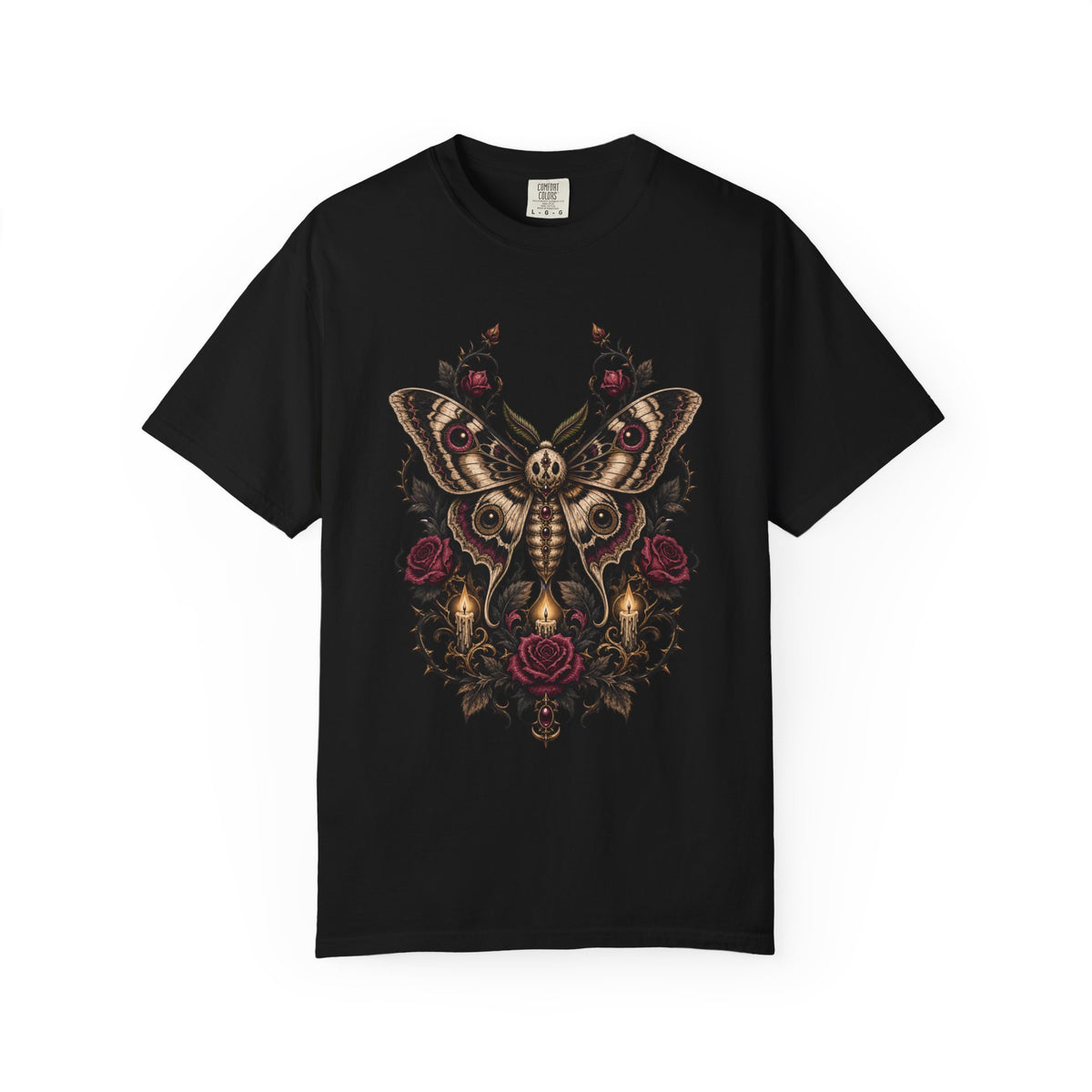 Gothic Moth Oracle Tattoo T-Shirt Graphic