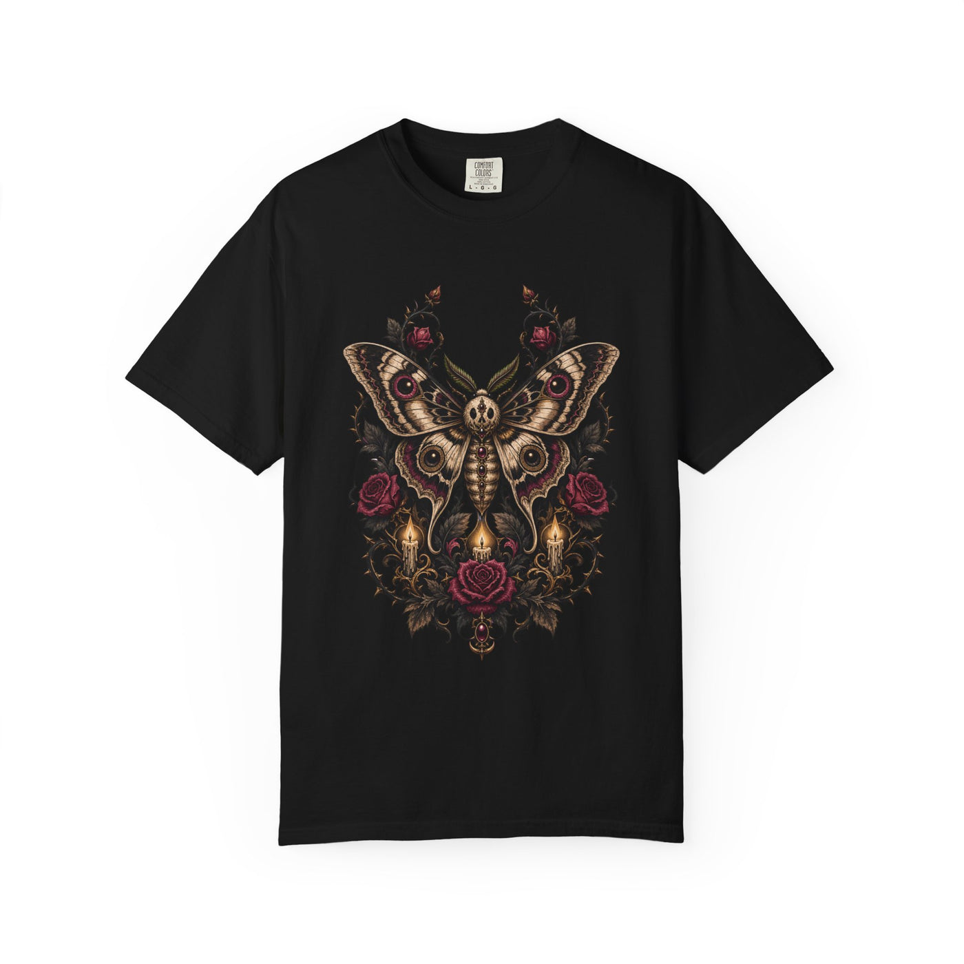 Gothic Moth Oracle Tattoo T-Shirt Graphic