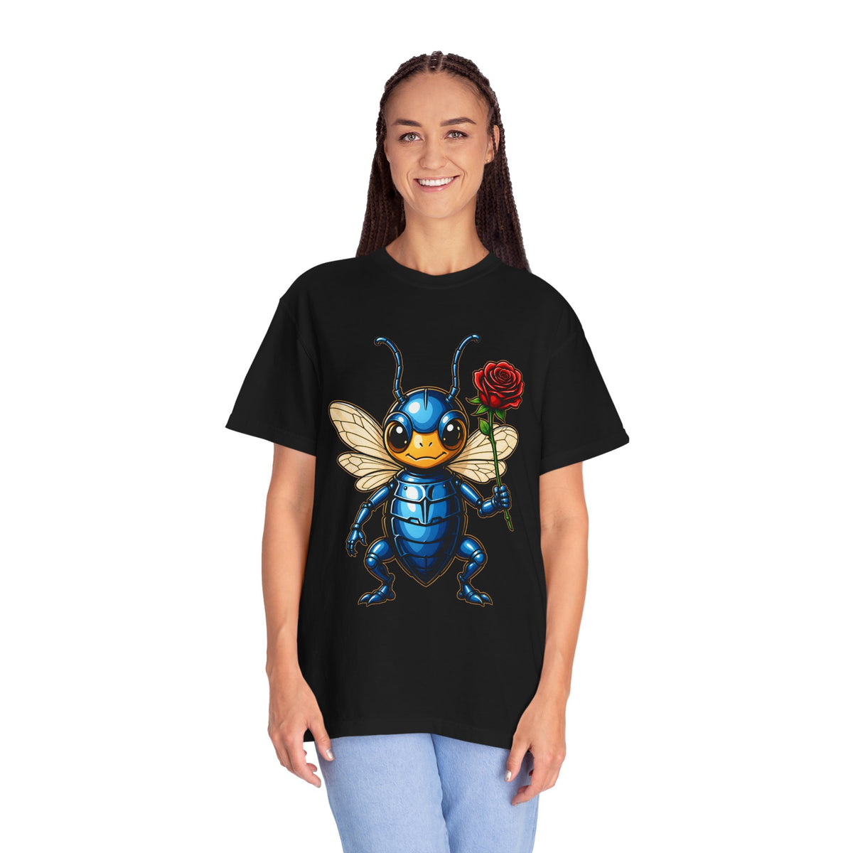 Rose Beetle Mascot T-Shirt Graphic