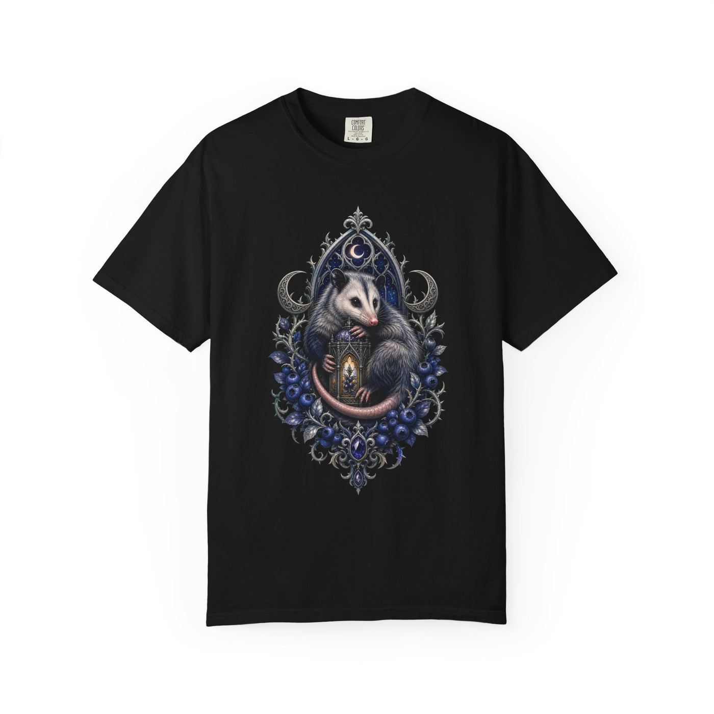Gothic Blueberry Opossum Graphic Tee